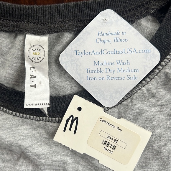 California Map Home Baseball Tee T-Shirt - Picture 5 of 12